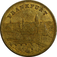 Frankfurt am Main.Token 1862 1st German shooting festival.Bronze (18 339)