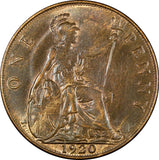 Great Britain George V (1910-1936) Bronze 1920 1 Penny aUNC/UNC KM# 810 (21 638)