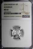 Pakistan Aluminium  1974 1 Paisa  F.A.O. NGC MS63 KM# 33 (012)