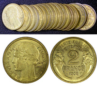 France Aluminum-Bronze 1938 2 Francs KM# 886 RANDOM PICK (1 Coin) (170)
