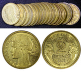 France Aluminum-Bronze 1938 2 Francs KM# 886 RANDOM PICK (1 Coin) (170)