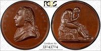 Great Britain MEDAL 1858 Thomas Banks by L.C. Wyon PCGS UNC DET.Eimer-1523 (4)