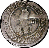 GREAT BRITAIN Charles I Silver 1644 3 PENCE Oxford Mint S-2994 (21 297)