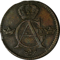 SWEDEN Gustav IV Adolf Copper 1803 1/4 Skilling Avesta Mint KM# 564