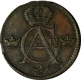 SWEDEN Gustav IV Adolf Copper 1803 1/4 Skilling Avesta Mint KM# 564