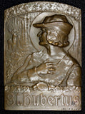 AUSTRIA Medal Bronze plaque (1961) Shooting by J.O.Prinz 133.46 g. 57,5 x 80,6 m