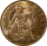 Great Britain George V Bronze  1914 1 Penny aUNC/UNC KM# 810 (21 395)