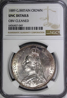 Great Britain Victoria Silver 1889 Crown NGC UNC DETAILS 38.61mm KM# 765 (049)