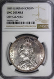 Great Britain Victoria Silver 1889 Crown NGC UNC DETAILS 38.61mm KM# 765 (049)