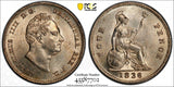 Great Britain William IV Silver 1836 4 Pence PCGS MS64 Nice BU KM# 723 (2)