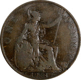 Great Britain George V 1918 H 1 Penny Ralph Heaton & Sons, Birmingham KM# 810(4)