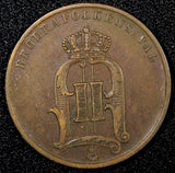 SWEDEN Oscar II Bronze 1898 5 Öre 27mm KM# 757 (22 959)