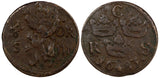 SWEDEN Carl XI (1660-1697) Copper 1683 1/6 Ore S.M. KM# 254 (20 995)