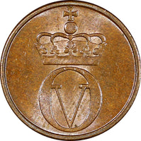 NORWAY Olav V Bronze 1958-1972 1 ORE UNC KM# 403 RANDOM PICK (1 Coin)