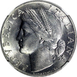 Italy Aluminum 1948 R 1 Lira NGC MS64 ONLY 1 COIN GRADED HIGHEST KM# 87 (36)