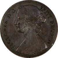 Great Britain Victoria Bronze 1863 1 Penny KM# 749.2 (17 067)