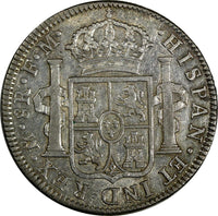 Mexico SPANISH COLONY Charles IV Silver 1794 MO FM 8 Reales KM# 109