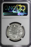 India-British George VI Silver 1940 (B) Rupee NGC AU58 Mint Luster KM# 556 (009)