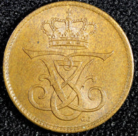 Denmark Frederik VIII Bronze 1912 VBP; GJ 1 Ore ch.UNC KM# 804 (23 805)