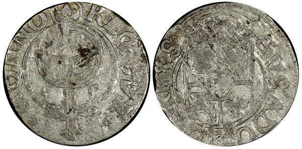 Poland King GUSTAF II ADOLF of Sweden Silver 1633 1/24 Thaler Scarce KM# 41 (4)