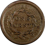 US Copper 1853 Braided Hair Large Cent 1c EX.LUX FAMILY COLLECTION (12 054)