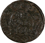 Russia Ioann Antonovich Copper 1741 Denga Red Mint SCARCE KM# 188 (18 700)