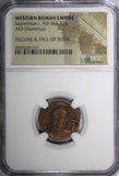 WESTERN ROMAN VALENTINIAN I  AD 364-375 AE3 Nummus /Rev.Victory Angel  NGC (167)