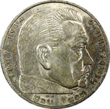 Germany - Third Reich Silver 1939 A 2 Reichs Mark Hindenburg KM# 93 (22 333)