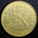 Finland 1963 S 20 Pennia FIRST YEAR FOR THIS TYPE UNC KM# 47 (23 763)