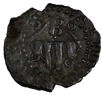 Spain Bañolas (Banyoles) Philip III (1598-1621) Copper Dinero Cal# 470 (20 389)