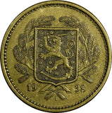 Finland Aluminum-Bronze 1938 20 Markkaa 31mm Mintage-360,000 KM# 32 (18 723)