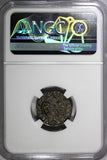 Denmark GLÜCKSTADT Silver 1667 1/16 Speciedaler NGC AU50 TOP GRADED KM# 54.1 (7)