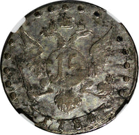 Russia Catherine II Silver 1784 SPB 15 Kopeks NGC VF30 C# 62c  (004)