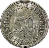 Germany - Federal Republic Copper-Nickel  1969 D 50 Pfennig KM# 109.1   (21 447)