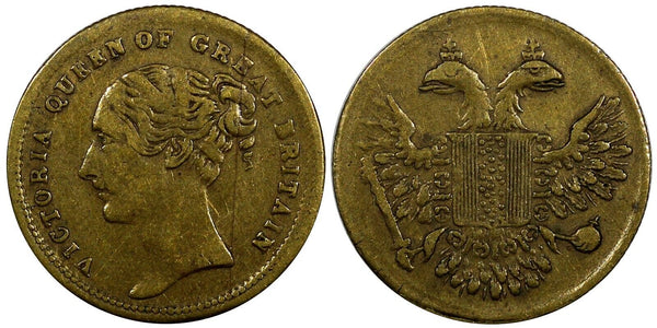 Great Britain Victoria (1837-1901) Brass Token Double headed eagle 19mm (20 576)