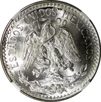 Mexico ESTADOS UNIDOS Silver 1944 M 50 Centavos NGC MS66 GEM BU KM# 447 (029)