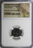 EASTERN ROMAN Aelia Eudoxia wife of Arcadius AD 400-404 AE3 Nummus/Cross NGC. 01