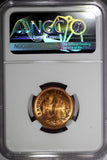 RHODESIA Bronze 1970 1 Cent NGC MS64 RB NICE RED TONING KM# 10 (006)