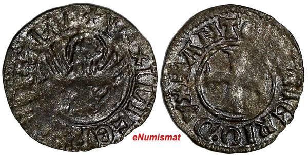 VENICE Silver Antonio Venier (1382-1400) 1 Tornesello Toned Paol# 7 (15 192)