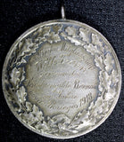 GERMANY Silver Shooting 1918 Price  Medal BERNAU 39.4 mm 22.41 g. (23 970)