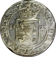 Netherlands WEST FRIESLAND Silver 1623 1 Daalder NGC UNC DETAILS DAV-4842 KM15.1