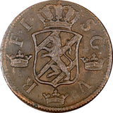 Sweden Frederick I 1750 2 Ore, S.M.Low Mintage-353,100 KM# 437(21 376)