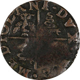 Italian States Milan Philip III (1598-1621) Copper 1606 Quattrino RARE KM# 1 (3)