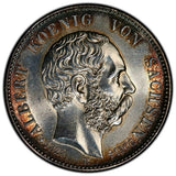 German States SAXONY-ALBERTINE 1902 E 2 Mark PCGS UNC DETAILS KM# 1255 (81)