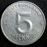 Germany - Democratic Republic Aluminum 1953 E 5 Pfennig Muldenhütten KM# 6 (705)