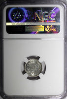 Denmark Christian IX Silver 1891 CS 10 Ore NGC MS61 Last Date KM# 795.1 (083)