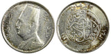 Egypt Fuad I Silver AH1348 / 1929 2 Piastres Mintage-500,000 aUNC KM#348 (843)