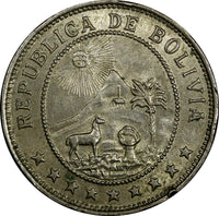 Bolivia Copper-Nickel 1939 50 Centavos KM# 182 ( 21 988)