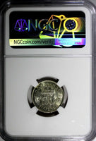 Great Britain George VI Silver 1942 6 Pence NGC AU55 KM# 852 (035)