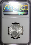 Egypt Farouk Silver AH1358//1939 5 Piastres NGC MS61 KM# 366 (044)